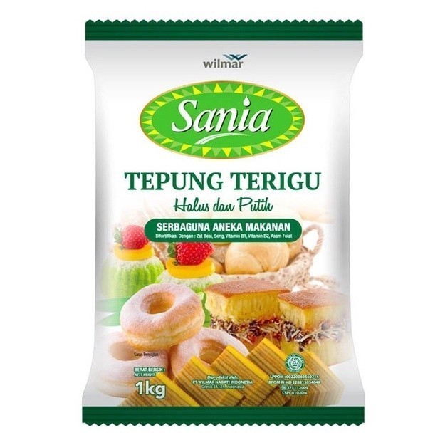 

Sania Tepung Terigu 1kg Diperkaya Nutrisi