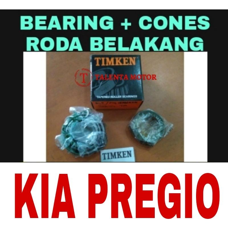 BEARING RODA BELAKANG  + KANCINGAN / CONES KIA PREGIO / LAHER / LAKER