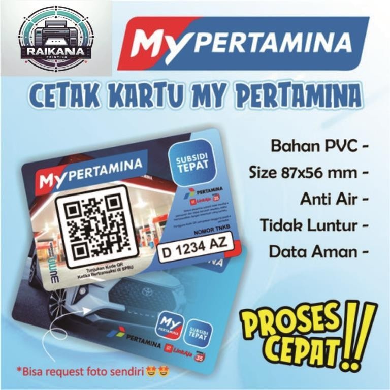 

Kartu My Pertamina mypertamina PVC Bahan Tebal Awet dan Tahan Lama