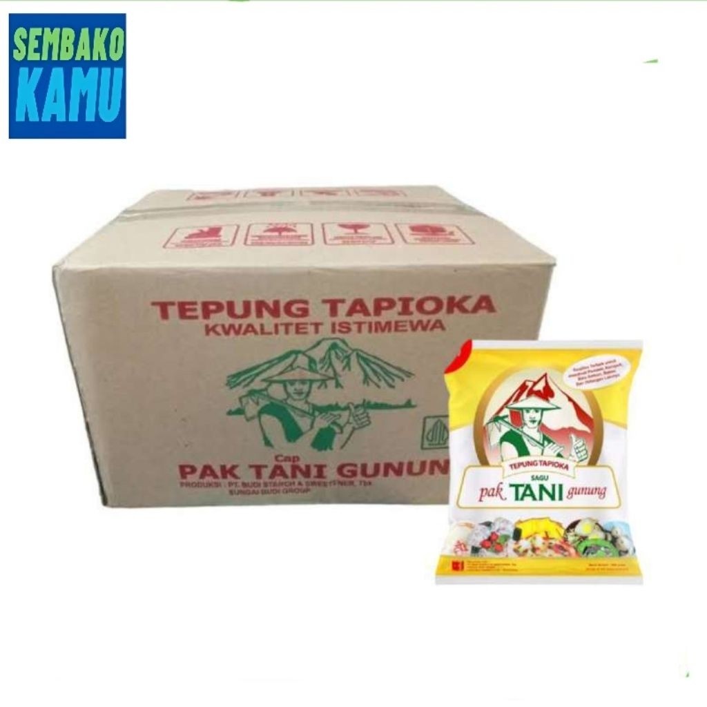 

Tepung Tapioka Cap Tani Gunung 500 gr - 1 Dus Isi 20 pcs