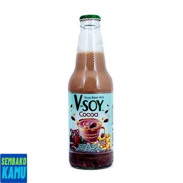 

V-Soy Cocoa Soy Milk Bottle 300 ml - Susu