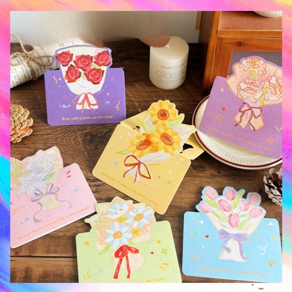 

Kartu Ucapan Greeting Card Motif Bunga Warna Warni - GF0653