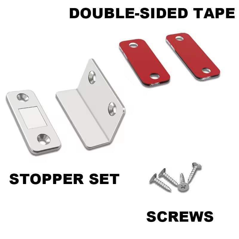 JJ Penutup Pintu Lemari Magnet Siku Catches Magnet Pintu Lemari Geser Magnet L