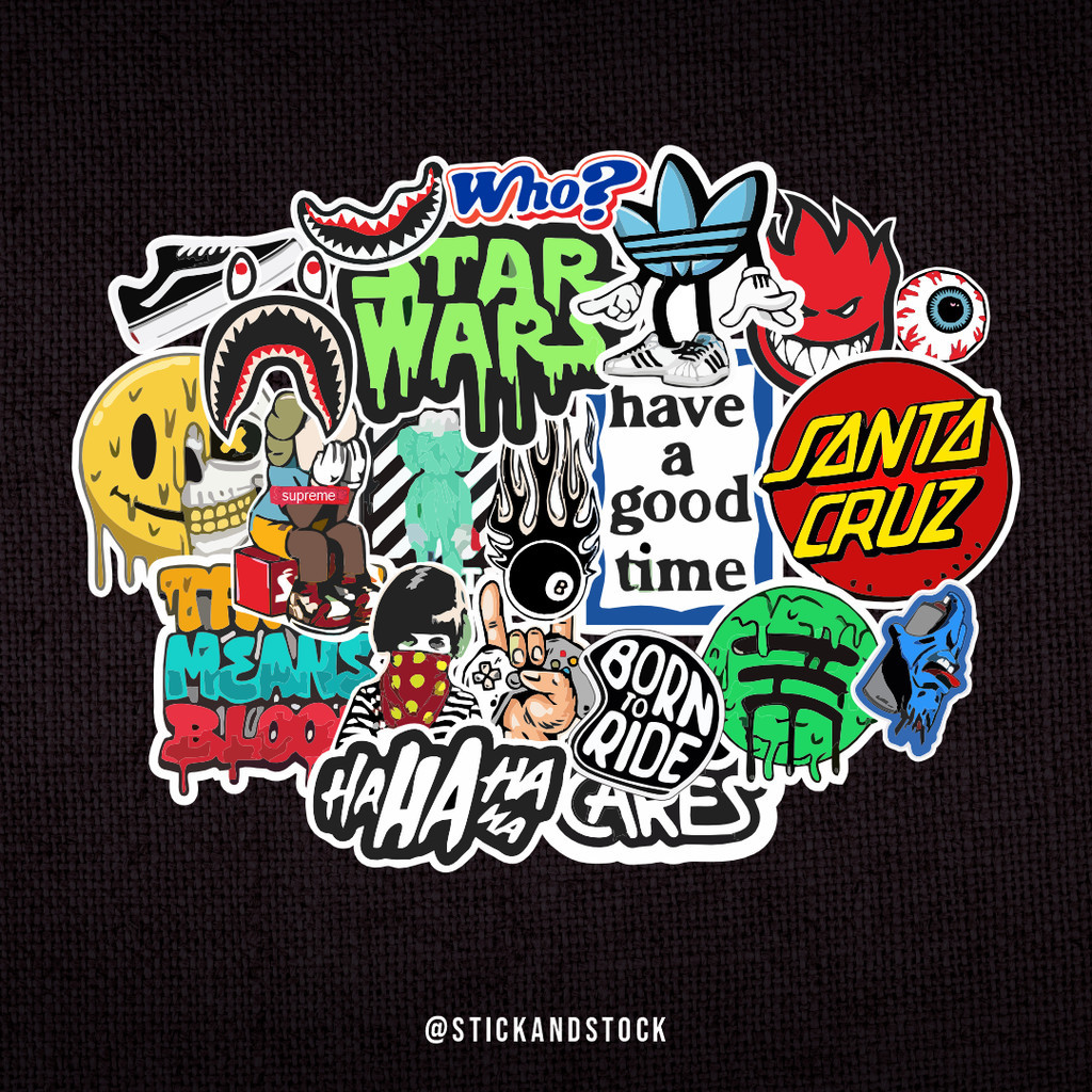 

Sticker Pack Hype 5 | Sticker Tumbler | Sticker Hp Laptop Helm Motor