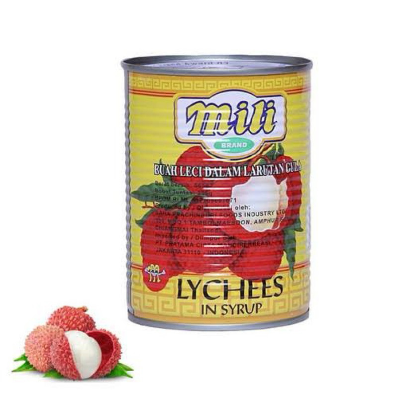 

Mili Lychee Kalengan 565gram