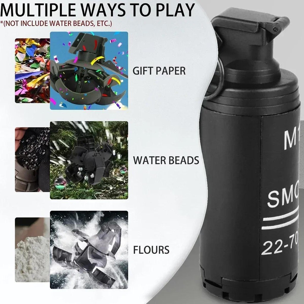 1/2Pcs M18 Toy-Hand Grenade, Tactical Smoke Grenade Model Plastic Toy-Grenade Outdoor Grenade Model.