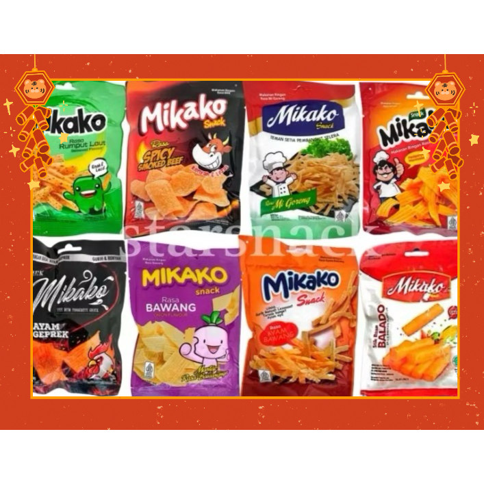 

Mikako snack keripik semua rasa @18g