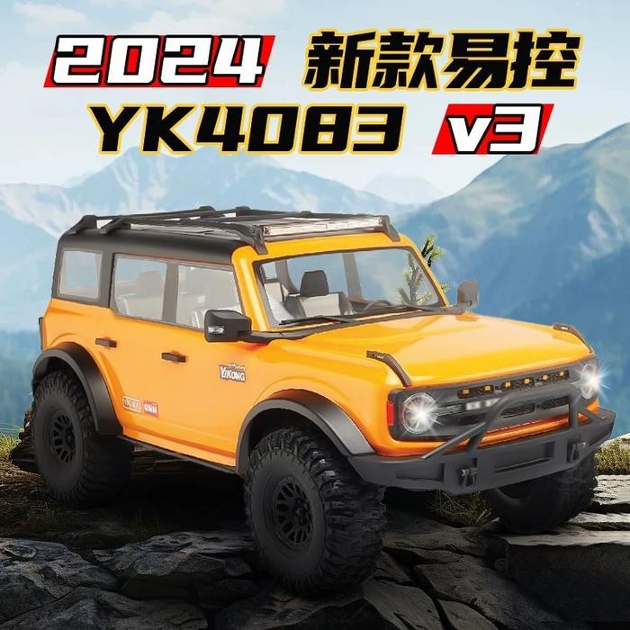 YIKONG YK4083 V3 rc crawler 1:8 RTR with lipo 3s 11.1v 6000mAH rc car Remote Control - Kuning by Urb