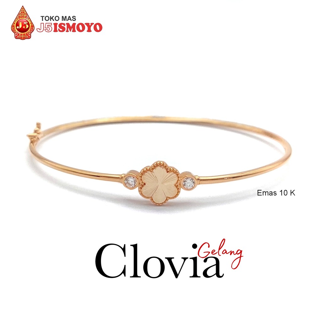 Gelang Emas Mas Asli Model Bangle Clovia J5 Ismoyo