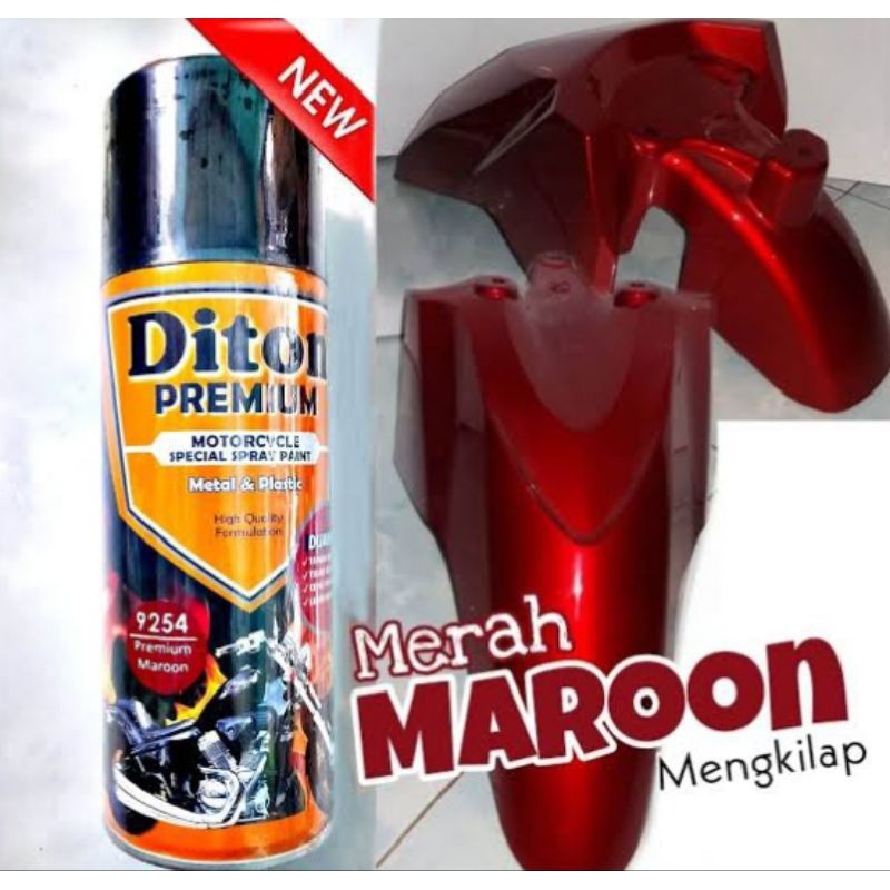 Cat Merah Hati Pilok Marun Premium Maroon 9254 Diton Premium Cat Sepeda Motor Mobil Velg