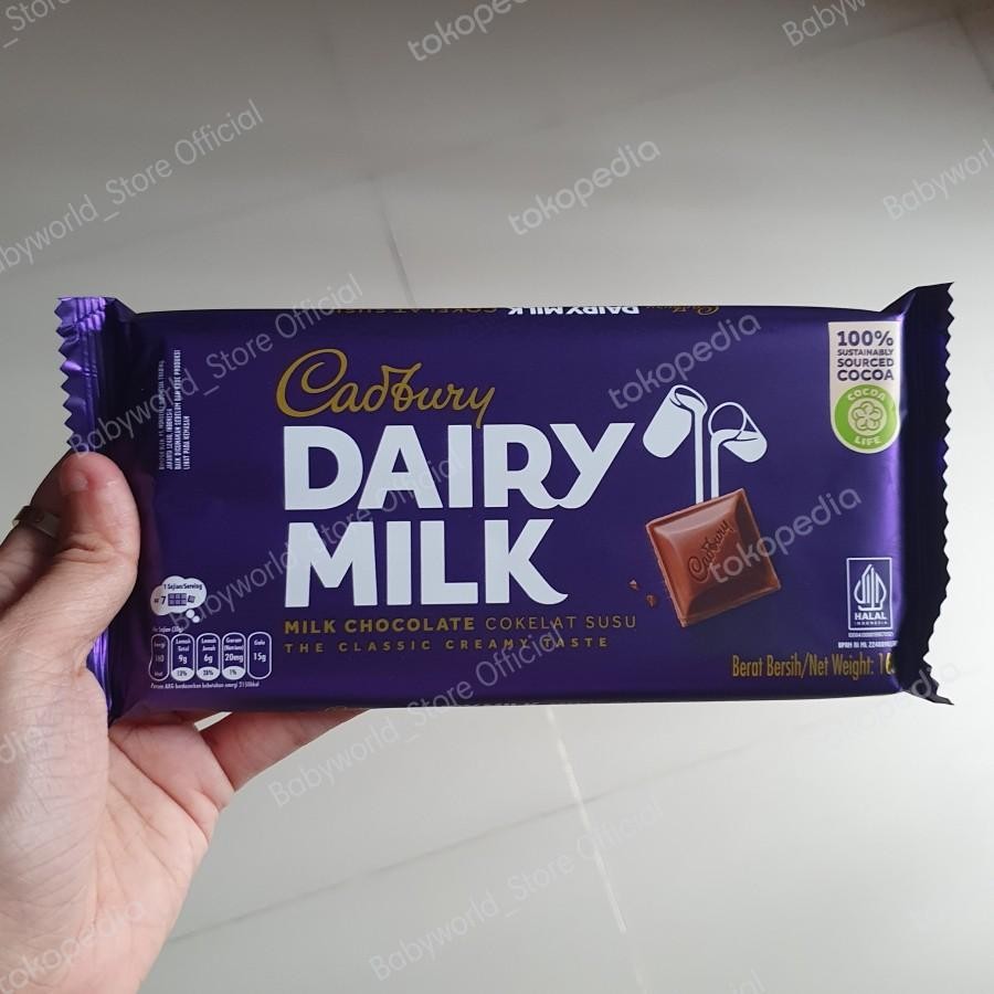 

Cadbury Dairy Milk Chocolate Coklat Susu 135gr / 90gr / 30gr