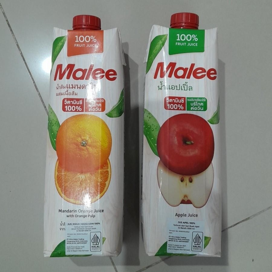 

Malee Juice 100% Buah Asli Jus Import Rasa Apel / Jeruk Ukuran 200ml / 1000ml