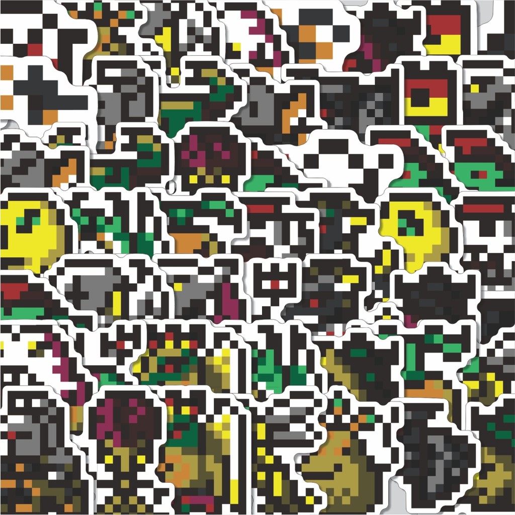 

Stiker Cutting Pack Stiker Pixel Digimon V31 Isi 100Pcs Series Aesthetic Lucu Keren Untuk Koper Bahan Vynil