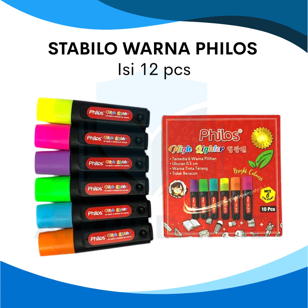 

STABILO PHILOS PER KOTAK ISI 10PCS MURAH