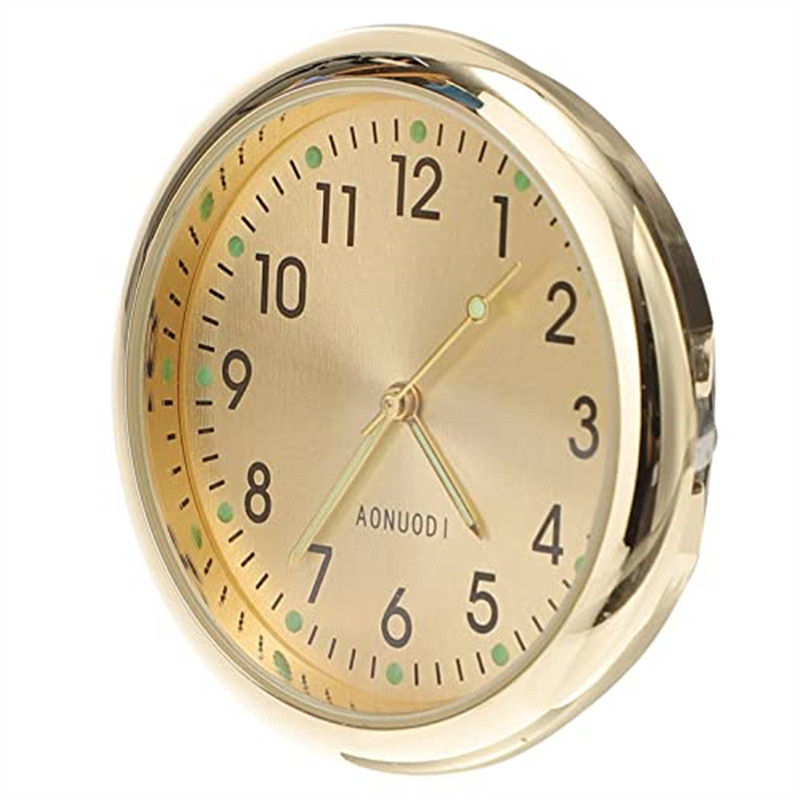 Car Digital Clock- Union Jack Stick on Clock for Car Dashboard, Mini Luminous Digital Clock for Car 