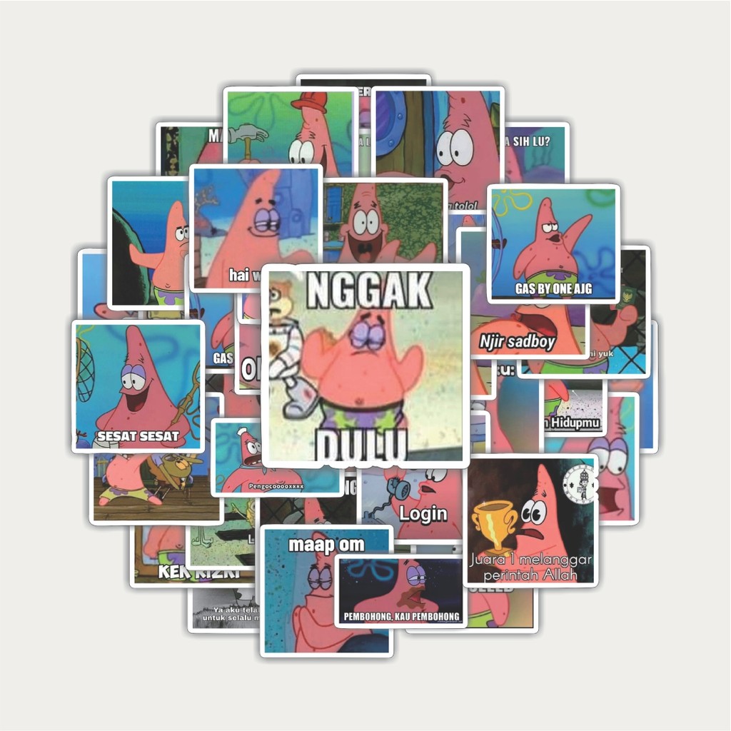 

Sticker Pack Stiker Patrick Meme V2 | Sticker TUMBLR | Stiker LAPTOP KOPER HELM