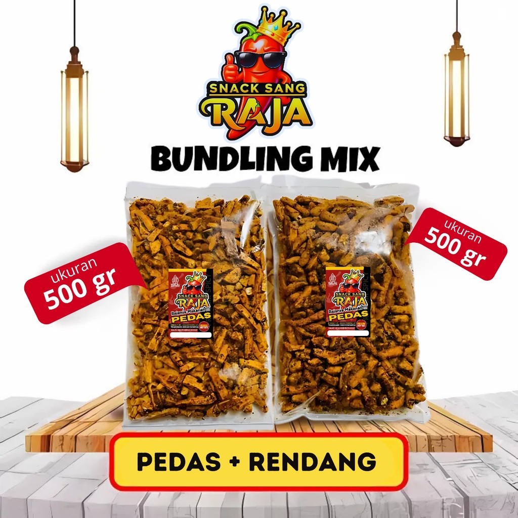 

Snack Sang RAJA - Basreng Beli 1 Dapat 2 Varian Berbeda Bundling 500gr