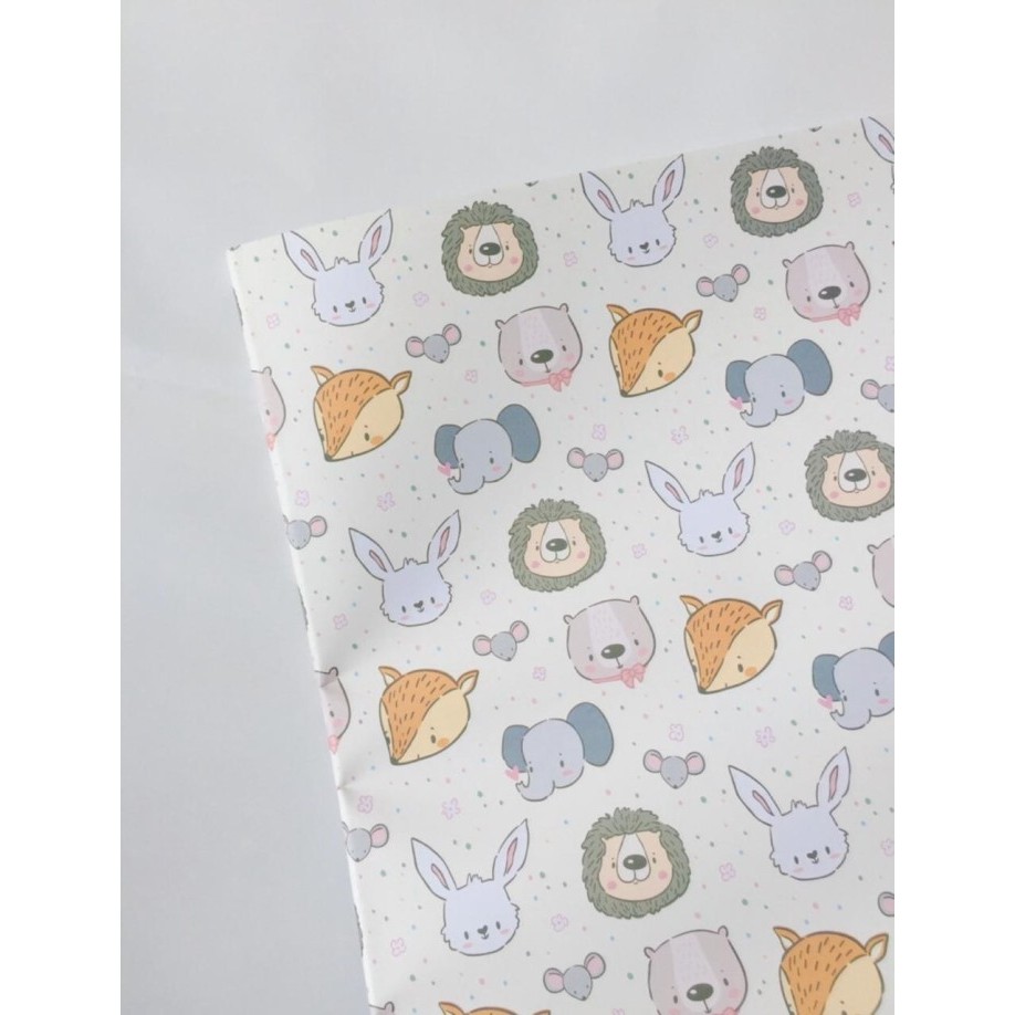 

Kertas Kado Jumbo Krim Animal