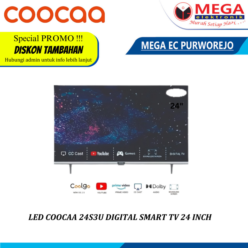 LED COOCAA 24S3U Digital Smart TV 24 inch