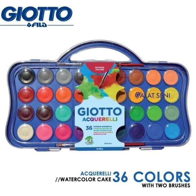 

PROMO - GIOTTO WATERCOLOR BLOCKS 30MM 36 COLS SET BANTEX 353600 / CAT AIR- BIGSELLER