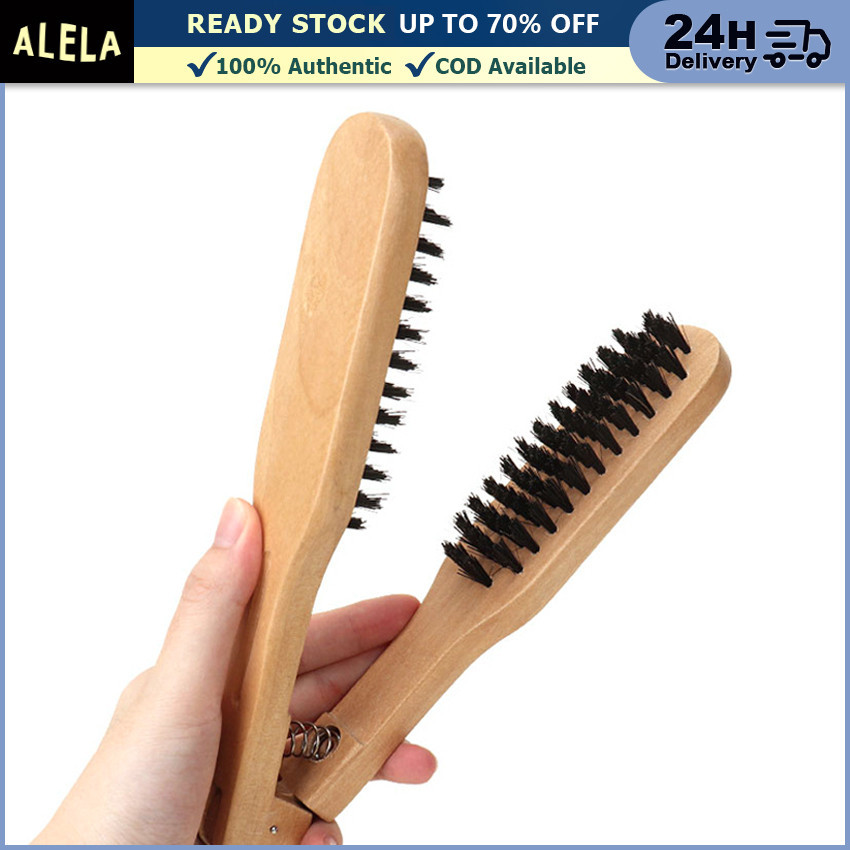 Sisir Catok Kayu Sisir Pelurus Rambut Lurus Keriting Sisir Catokan Pelurus Rambut Pria Wanita