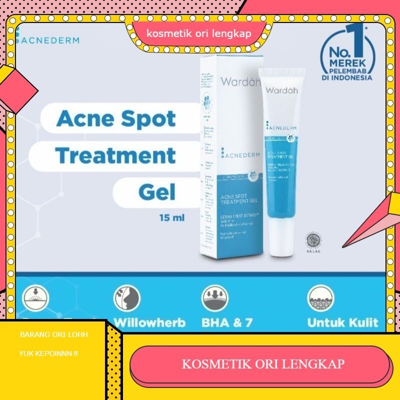 Wardah Acnederm Acne Spot Treatment Gel | perawatan jerawat WARDAH \\