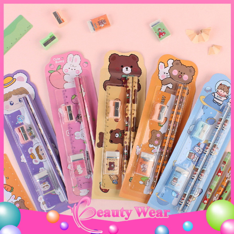 

Set Alat Tulis Sekolah Paket Alat Tulis 5 in 1 Mini Stationary