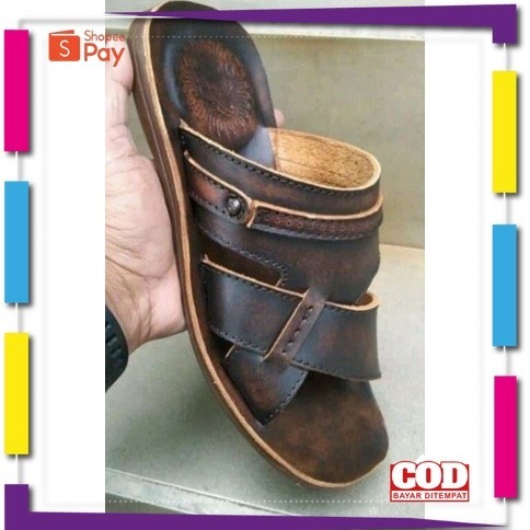 [PREMIUM ORIGINAL] Sandal kulit#Sandal kulit sapi asli#Sandal kulit pria#Sandal kulit sapi asli untu