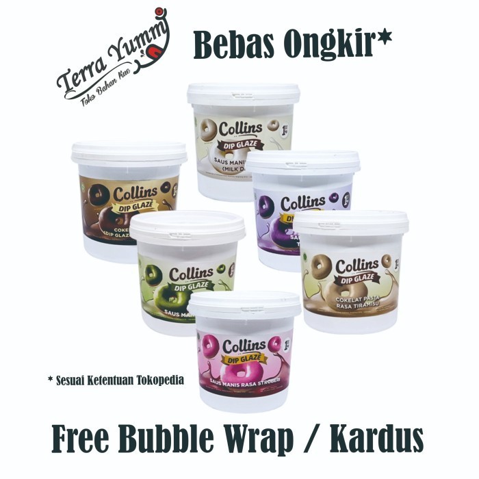 

HEMAT! Collins Dip Glaze 1 Kg (All Varian) - Strawberry
