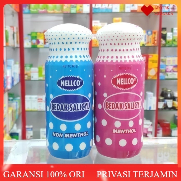

Bedak Salicyl Nelco / Bedal Salisil Nellco 60gr Pink / Biru / Bedak Gatal