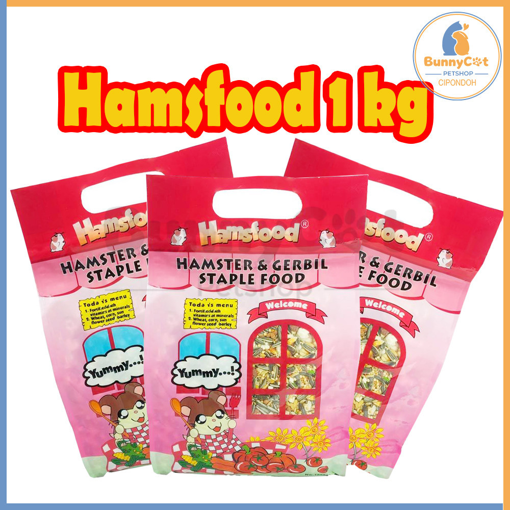 HAMSFOOD 1kg makanan hamster & gerbil murah Hamsfood 1 KG