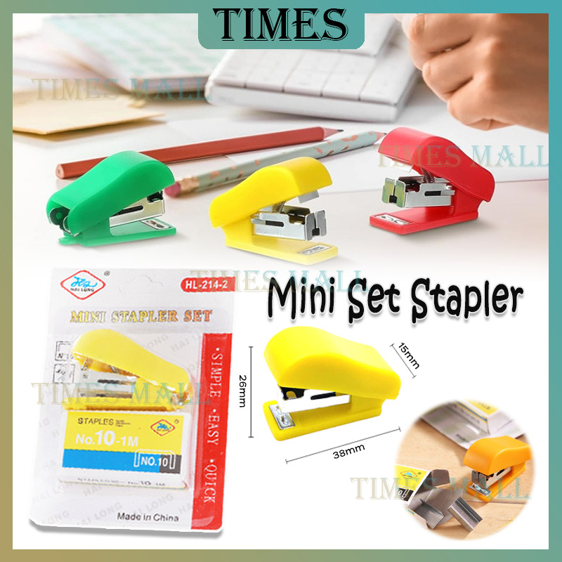 

Mini Set Stapler /Staples Mini Ukuran Kecil Unik/Stapler Mini Portabel Unik Praktis/Staples Mini Portable+Isi/Staples Kecil