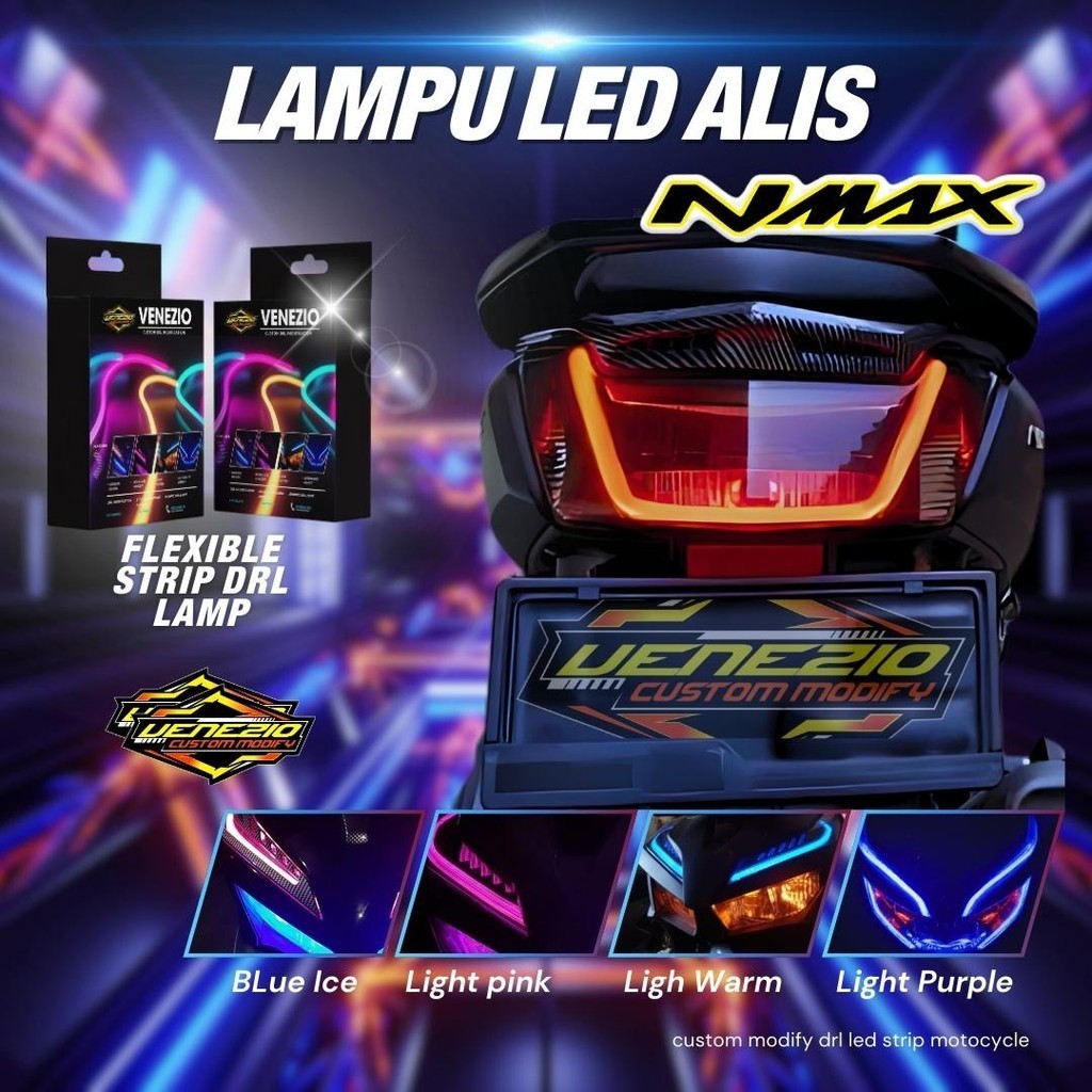 Lampu alis lampu belakang stop lamp nmax old bonus Devil eyes