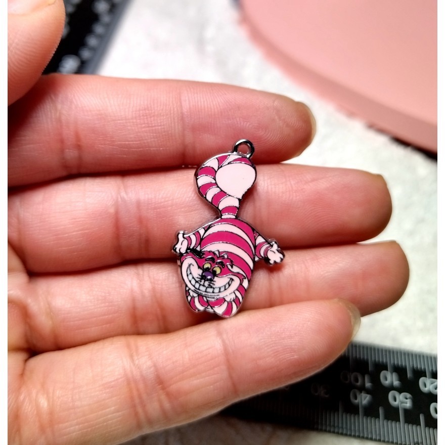 

Cartoon cat Anime Jewelry Accessories 10 pcs Earrings Pendant DIY Handmade Key Chain Enamel Metal Charms gift