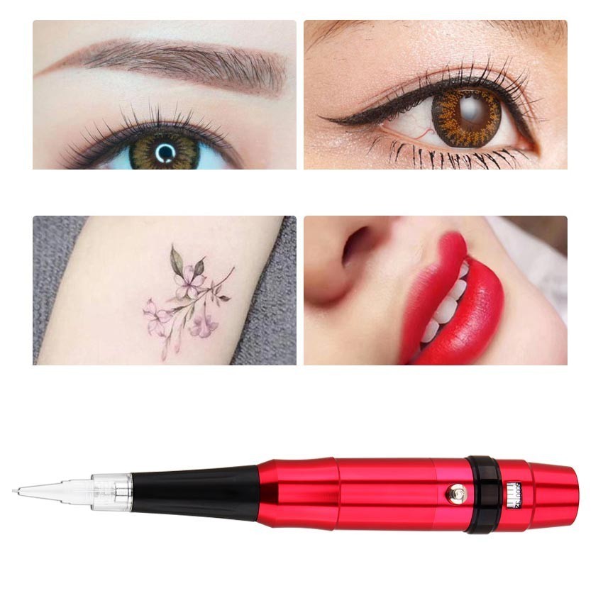 Mesin Sulam Alis / Bibir Pen Tato Permanen Pen Eyeliner Eyebrows Pen Alat Tattoo