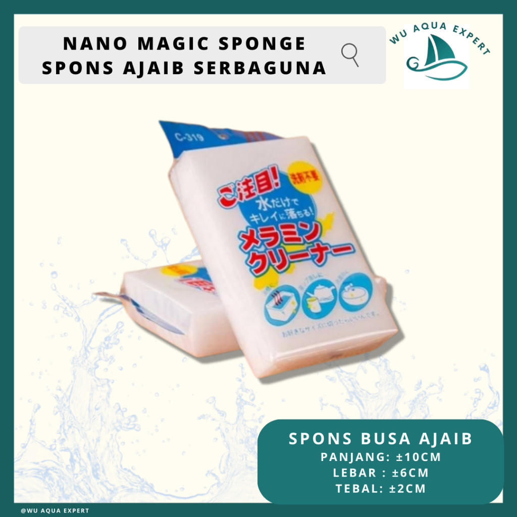 NANO MAGIC SPONGE / SPONS AJAIB SERBAGUNA / SPONS AJAIB JEPANG / BUSA NANO AJAIB / BUSA AJAIB / SPON