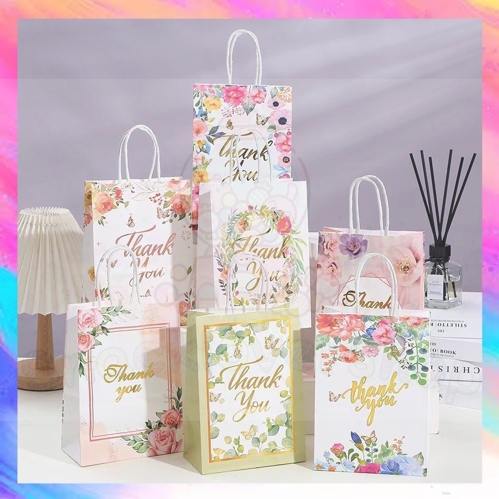

Paper Bag Gift Cute / Paperbag Hadiah Tulisan Thank You(15 x 8 x 21Cm)