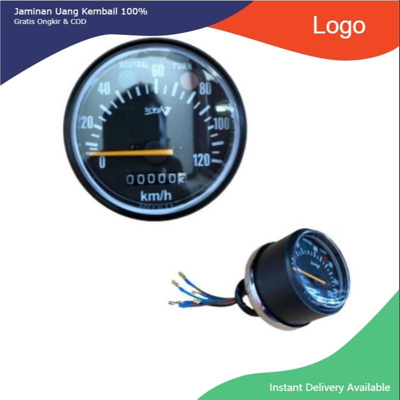 Speedometer speedo spedo spido cb cb100 custom japstyle brat bulat standart hitam