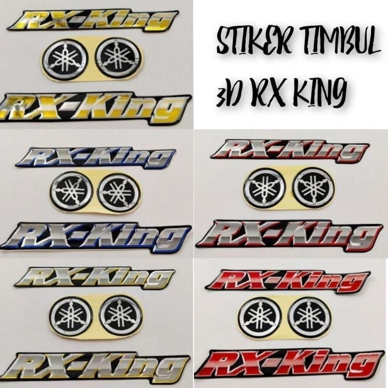 [ DELSER MOTOR ] 1 SET STICKER EMBLEM RX KING TIMBUL STIKER MOTOR RXKING RXK RX-KING YAMAHA KUALITAS
