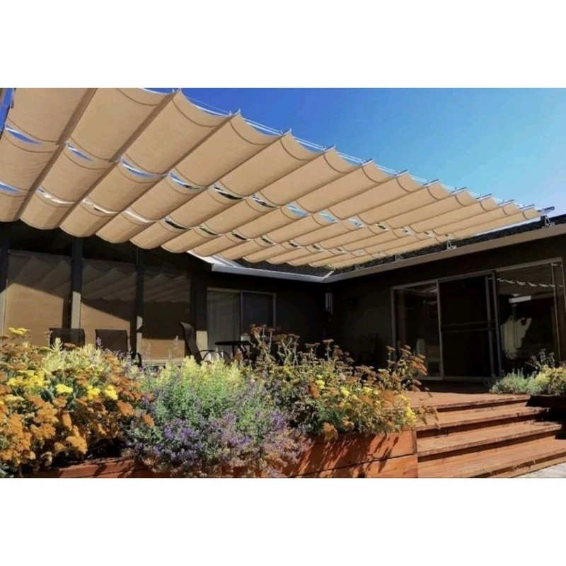 Awning Gelombang Custom Bahan Cordura.Harga Permeter