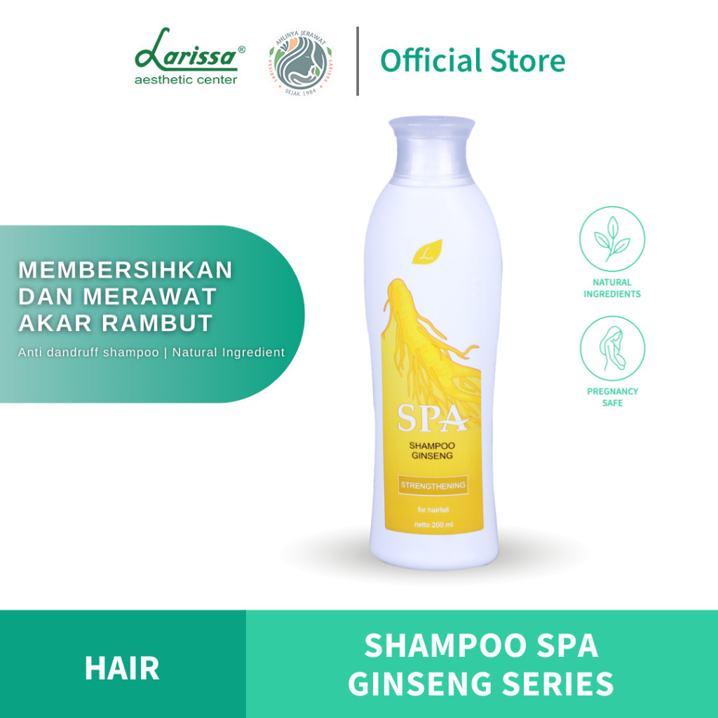 Larissa Shampoo Spa Ginseng Untuk Mencegah Kerontokan Rambut