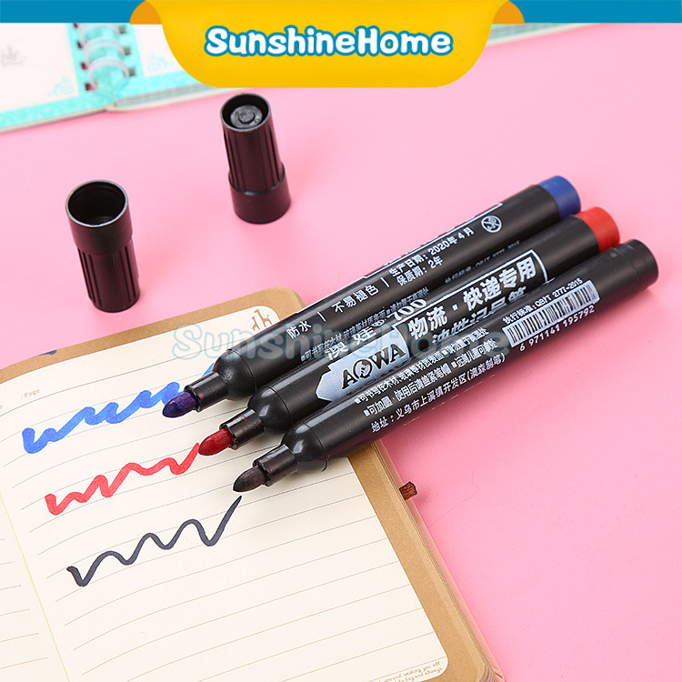 Permanent Marker / Spidol Marker / Spidol Permanent Marker / Spidol Permanen / Spidol Hitam Biru Mer