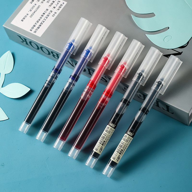 

Small White Dot RP007 Liquid Ballpoint Pen Tube Quick-dry and Break-free Ink 0.5mm Tube INS Simple Style Japanese Style Cute