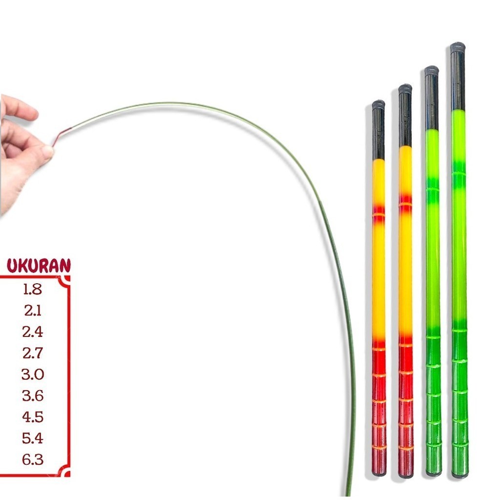 Joran Tegek Dengan Ukuran 1.8M - 6.3M Bahan Fiber Composite Carbon Medium Action Joran Pancing Anten