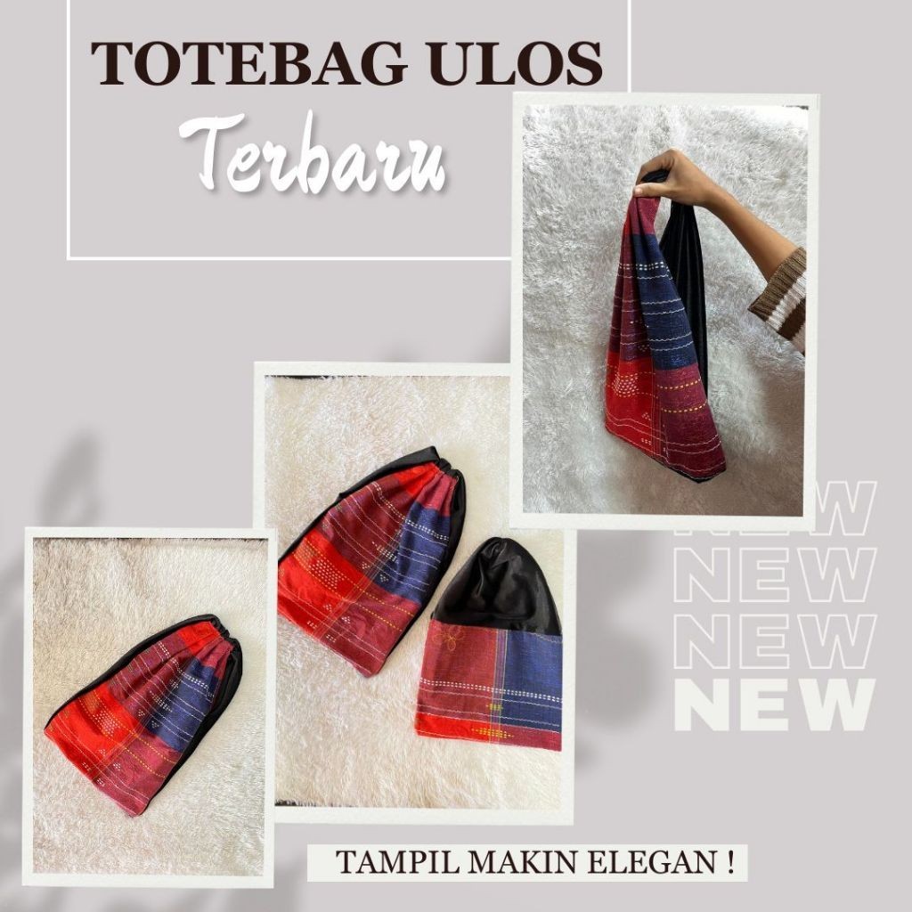 Totebag Motif Ulos - Tas Jinjing - Tas Totebag Etnik - Totebag Ulos Batak / B S