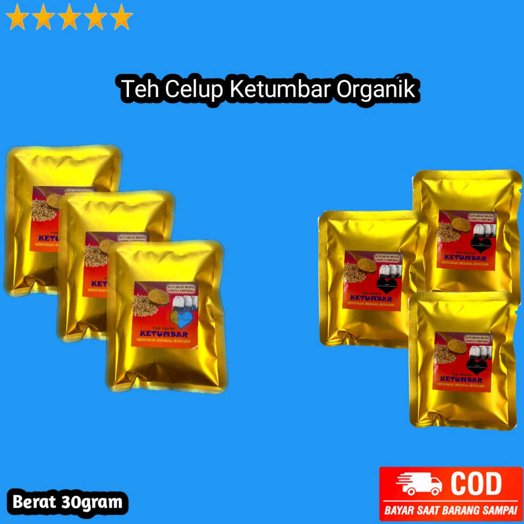 

Teh Celup Ketumbar Organik 100% Asli Tanpa Campuran 1 Bungkus isi 5 / S N