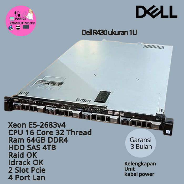 Server Dell PowerEdge R430 Xeon E5-2683v4