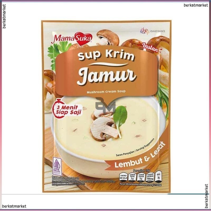 

SUP KRIM JAMUR MAMASUKA SUP KRIM JAMUR 55G VEGETARIAN FOOD