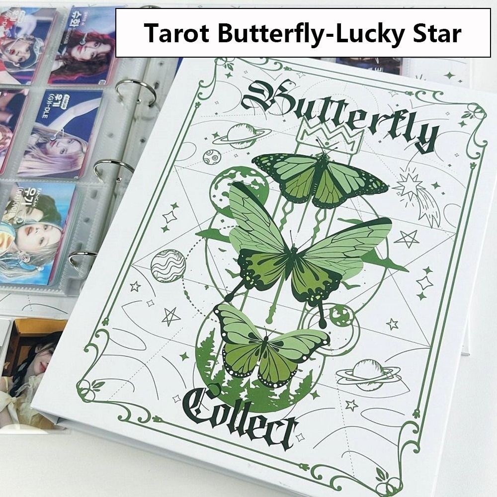 

Cartoon Binder Photo Album A5 Butterfly Series Loose-leaf Album 3-inch Small Card Storage Gift