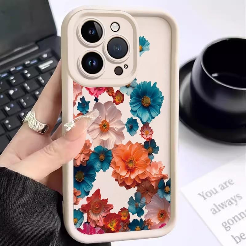 Casing Hp For VIVO Y75 5G Y75 4G Y78 Y78 Plus Y7s Y81 Y81i Y85 Y89 Silikon Case Artistic Tearful Sof